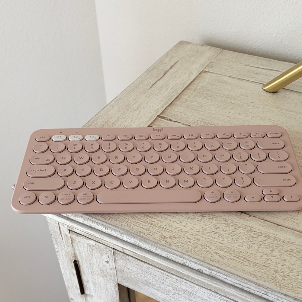 Logitech Pink Wireless Keyboard